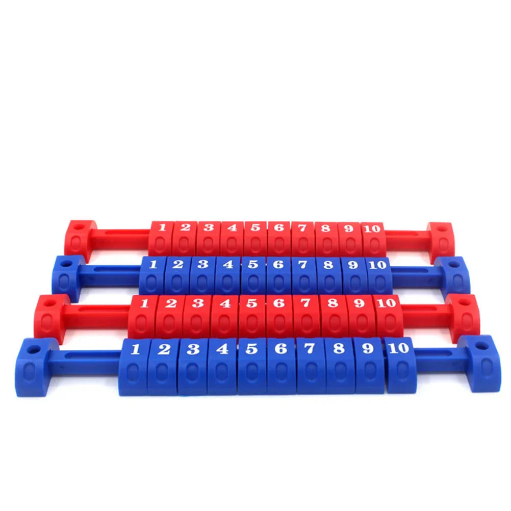 2pcs Durable Blue Red Plastic Scoring Units Counters
