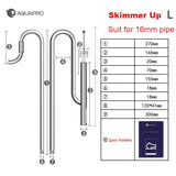 Aquarium Inlet Outlet Lily Pipe Stainless Steel Water