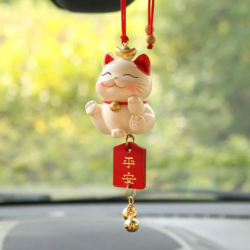 Creative Lucky Cat Car Pendant for Women Blessing
