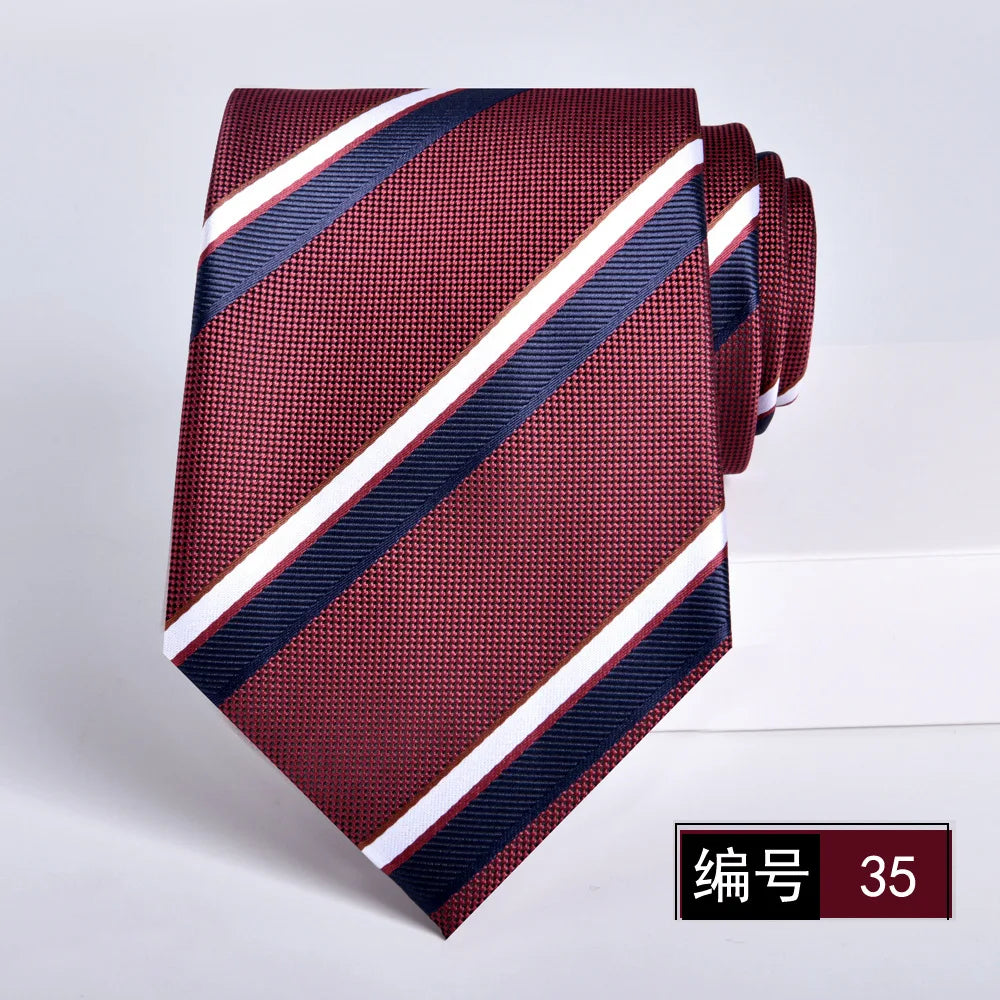 ties for men 2024 Luxury Wine Red Groom
