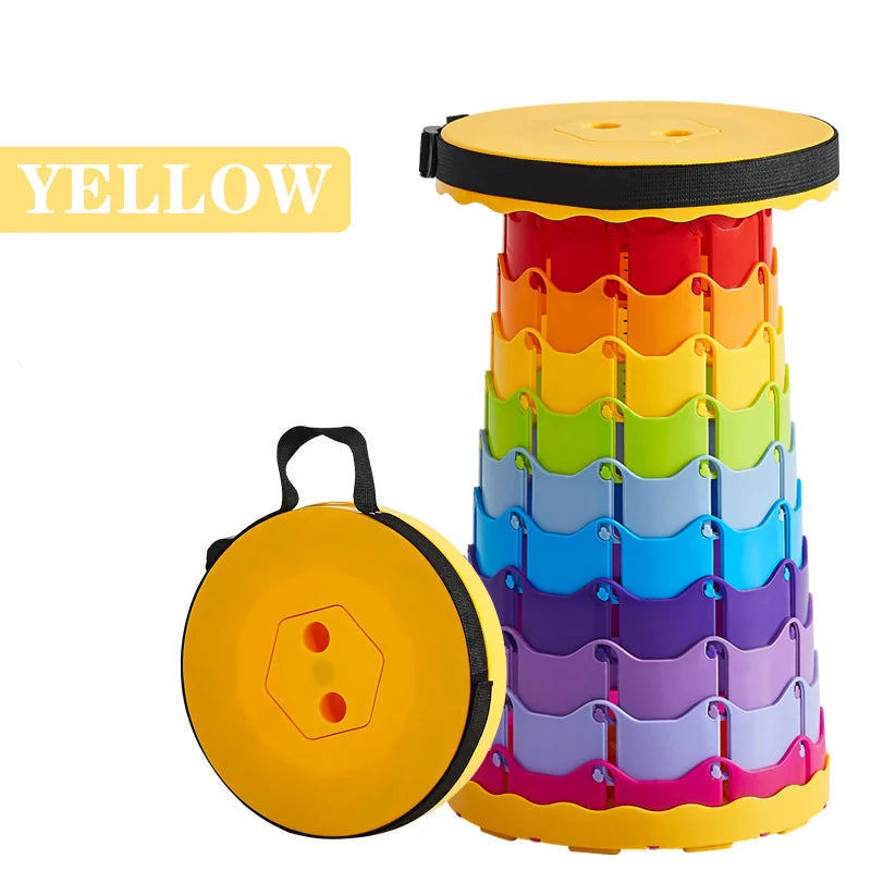 Portable Folding Camping Stools, Outdoor Telescopic Picnic Stools,