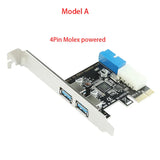 USB 3.0 Pci-e Adapter 2 Port Usb To