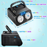 Automatic Bubble Machine Upgrade Bubble Blower with 2