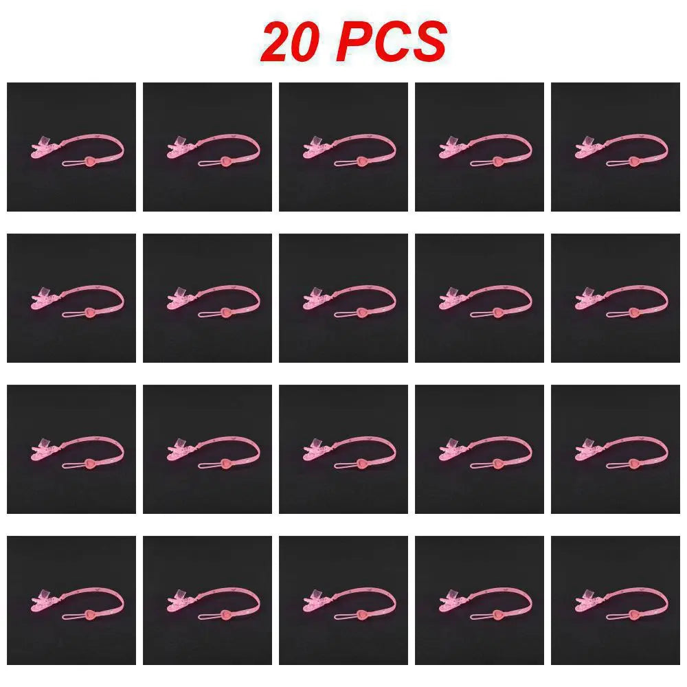 2~60PCS Pacifier Chain Pacifier Clip Silicone Molar Chain