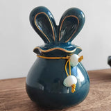 Ceramics Bunny Pet Urn Anforas for Human Ashes