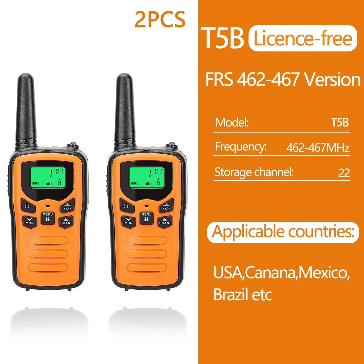 2/4/6 PCS ABBREE Walkie Talkie PMR/FRS UHF Mini
