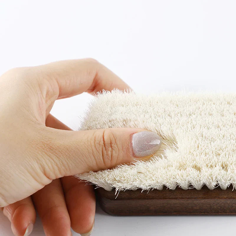 Premium beech wood wool hair Shoe brush