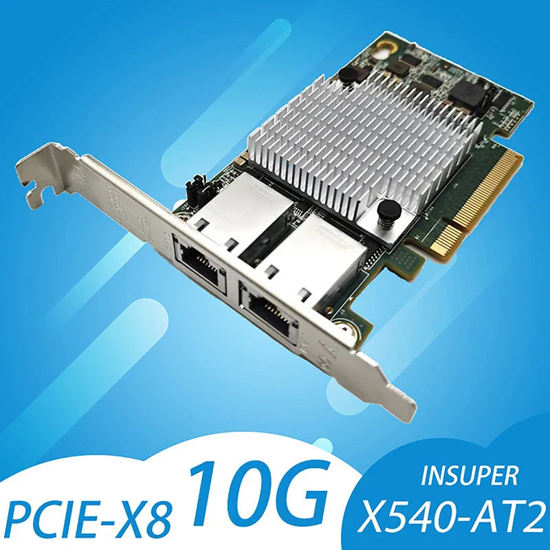 RJ-45 10G Dual-port Ethernet Card X540-T2 PCIE-X8 Network