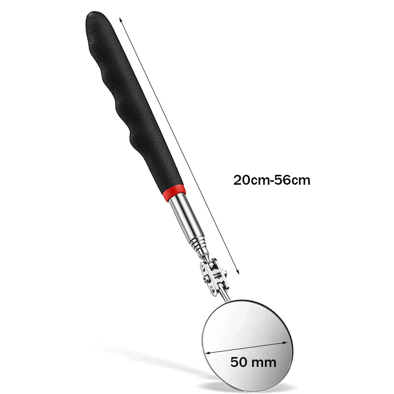 360° Telescoping Inspection Mirror with LED Light