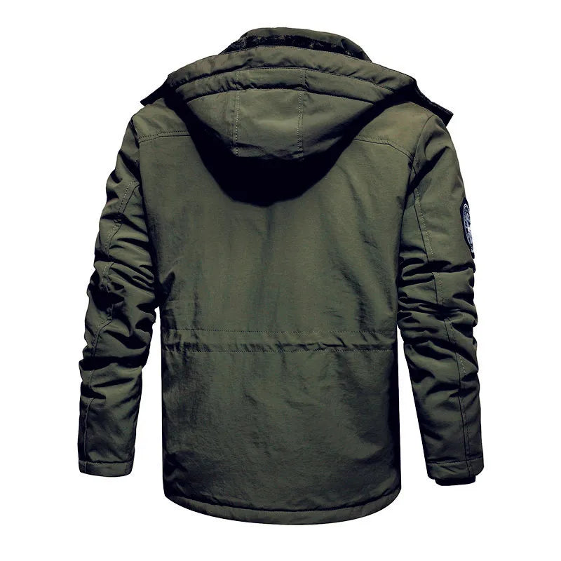 2024 Male Military Winter Puffer Men Long Coats