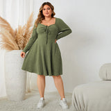 3XL 4XL V-neck Sexy Autumn Plus Size Women