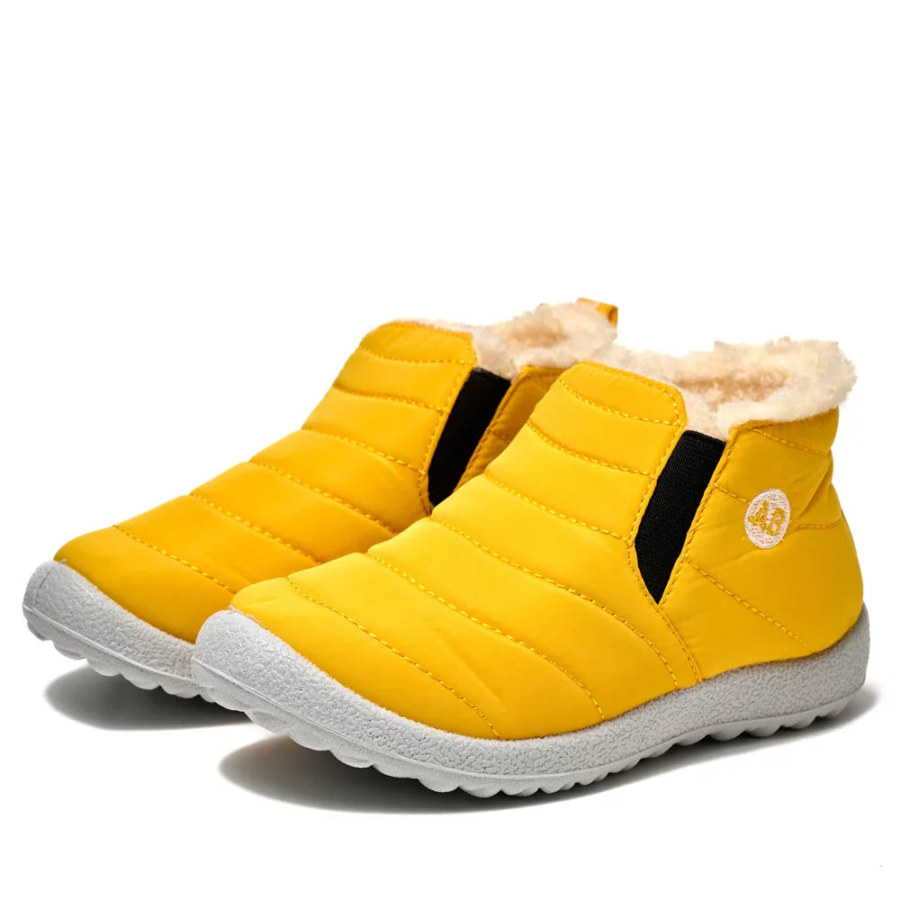 Winter Children's Boots Plush Non-Slip Cotton Shoes Waterproof