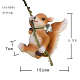 1pc Creative Climbing Rope Squirrel Figurine - Perfect