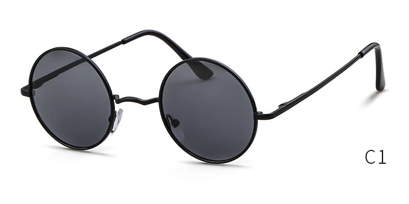 Round Sunglasses Men Polarized UV400 High Quality Brand
