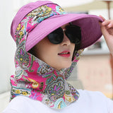 Fashion Women Summer Outdoor Riding Anti-UV Sun Hat