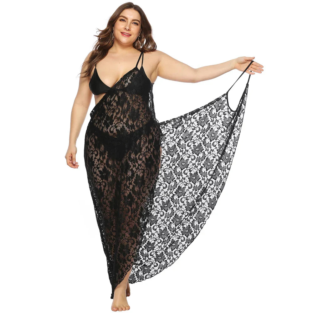 Sexy Cover Up Plus Size Bikini Women Swimsuit