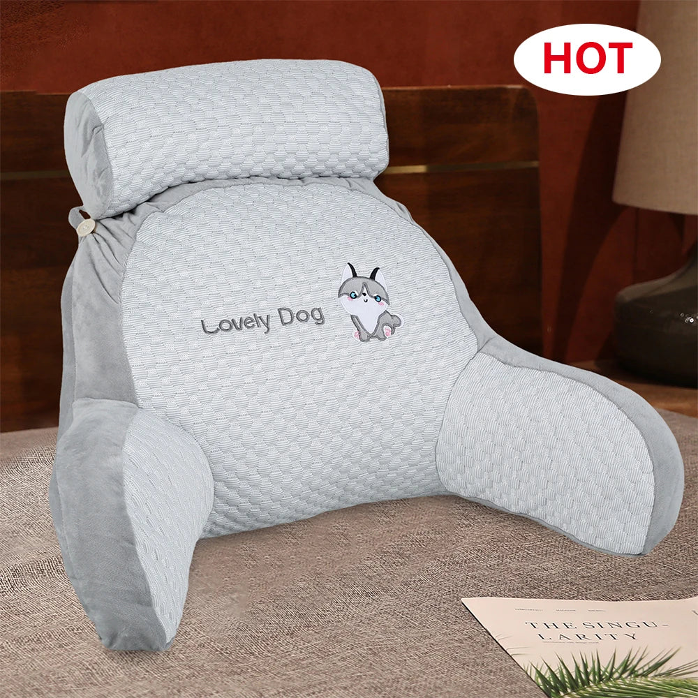 All Season Reading Pillow Comfortable Soft Detachable Lumbar