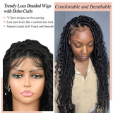kalyss 32" Square Knotless Locs Briaded Wigs Full