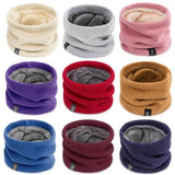 Solid Winter Plush Muffler Woolen Knitting for Women