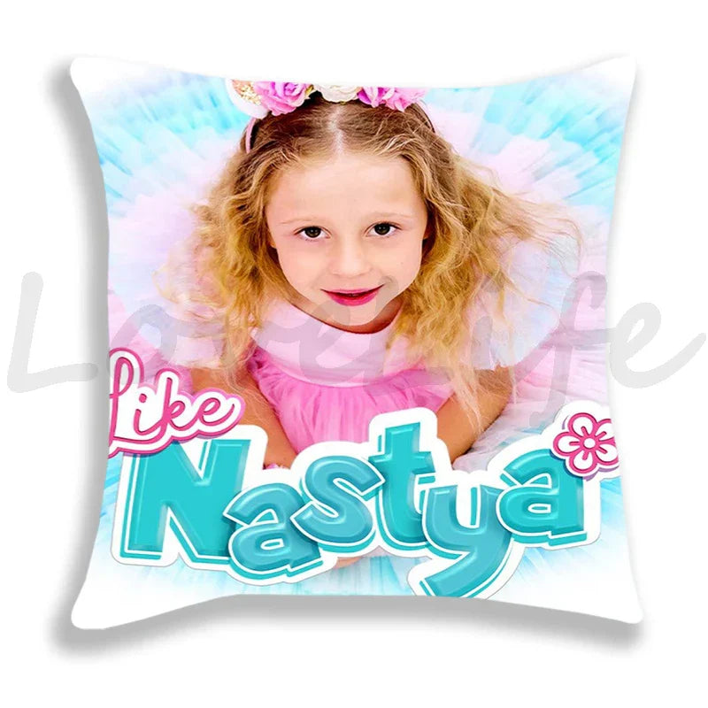 Cute Like Nastya Pillow Case Girls Pillowcase Sofa