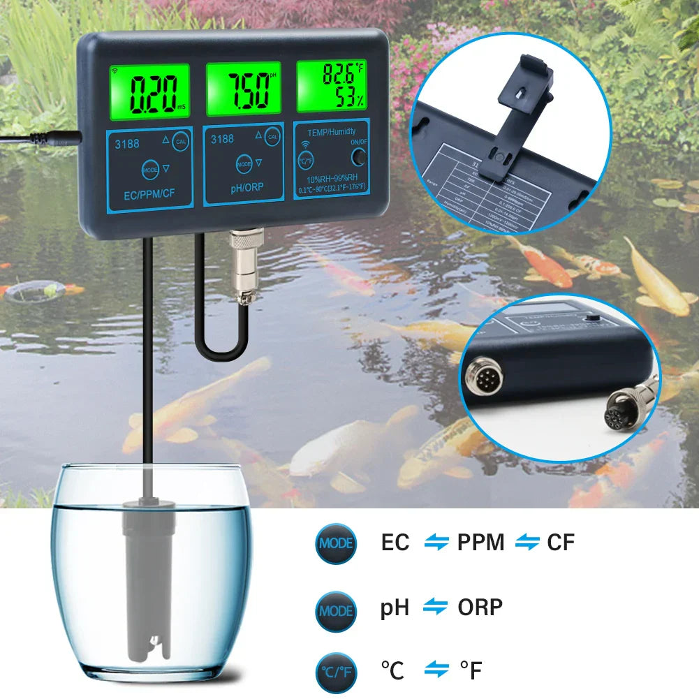 WiFi PH Meter Temp TDS(ppm) EC ORP Water