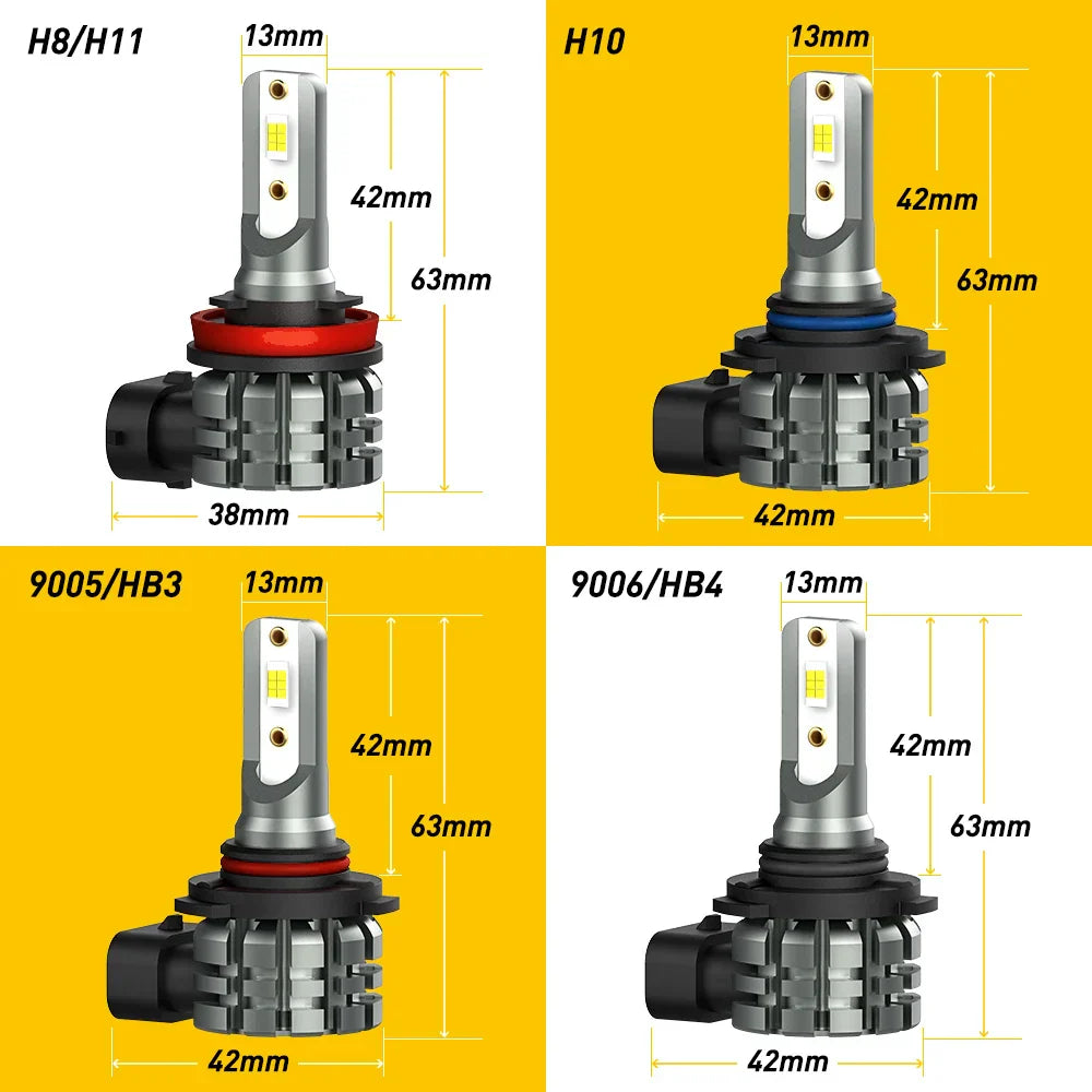 AUXITO H8 H11 H16JP LED Fog Lights - 9006 HB4 9005 HB3, 6500K White & 3000K Yellow