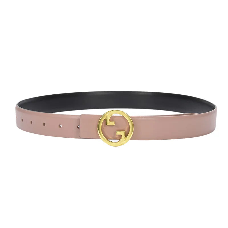 New Women‘s Belt Genuine Leather Belts For Women Female Gold Pin Buckle Strap Fancy Vintage for Jeans Dropshipping