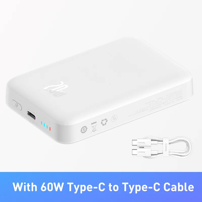 Baseus Power Bank 10000mAh 20000mAh Mini Magnetic Wireless