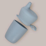 Multicoloured Baby Silicone Cup With Cover Eco-friendly Detachable
