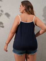 Finjani Plus Size Womens Clothing Front Color Block