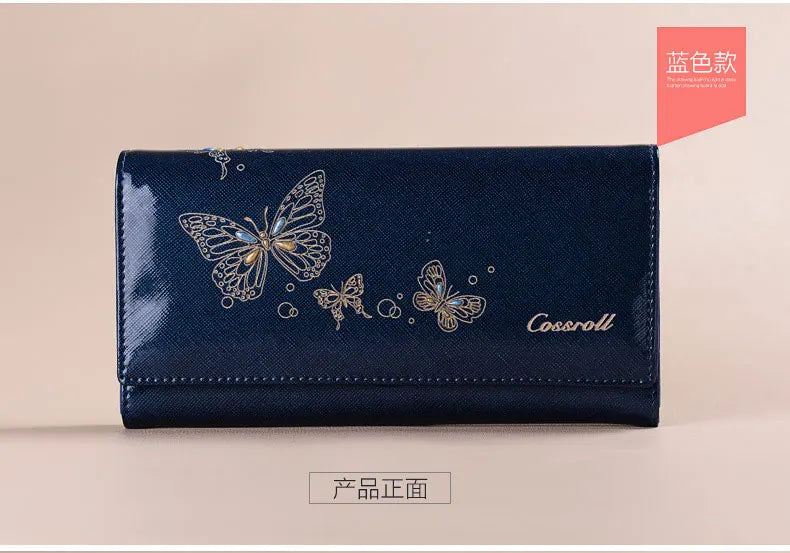 2024 Women's Genuine Leather Long Wallet