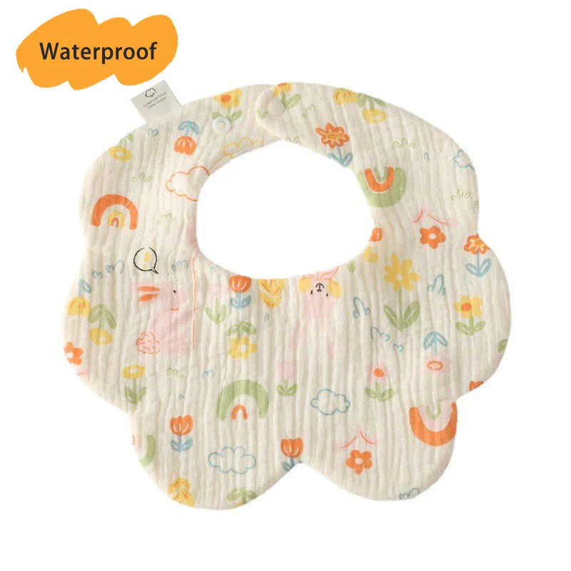 New Thickened 7 Layers Cotton Waterproof Baby Bibs