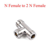 1PC RF Coaxial Connector Splitter N Male/Female to