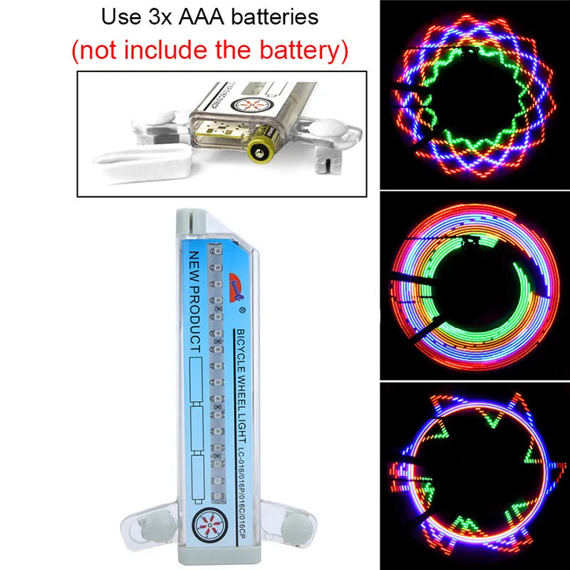 New Bicycle Spoke Lights Induction LED Colorful Bike