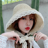 Versatile Lace Edged Vintage Hat Fashion Lace Edged