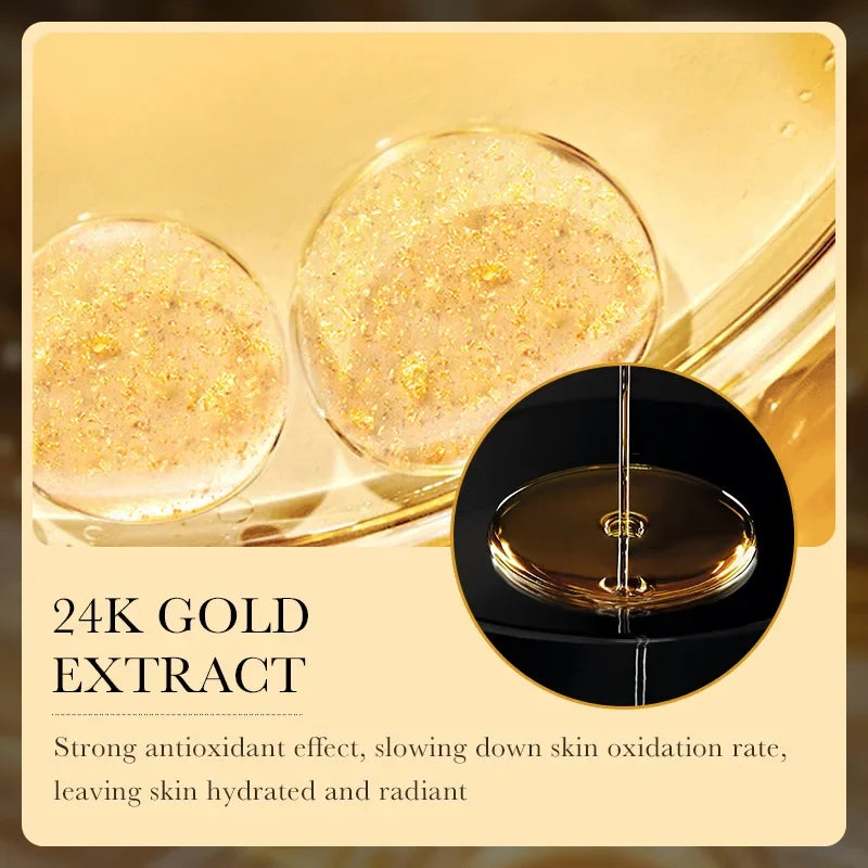 20pcs Gold Hyaluronic Acid Face Mask Facial skincare