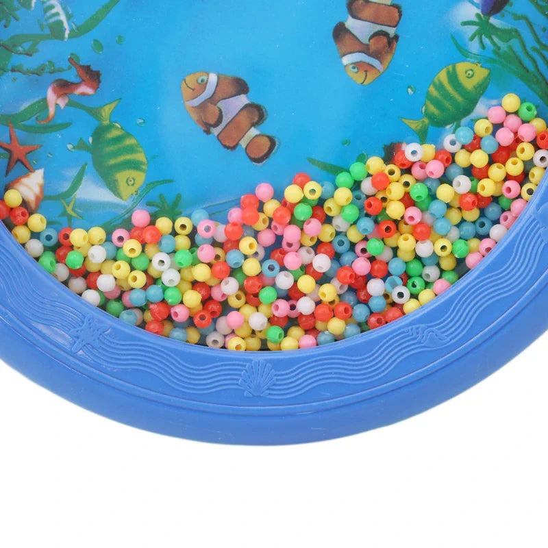 2PCS Kid Child Ocean Wave Bead Drum Gentle