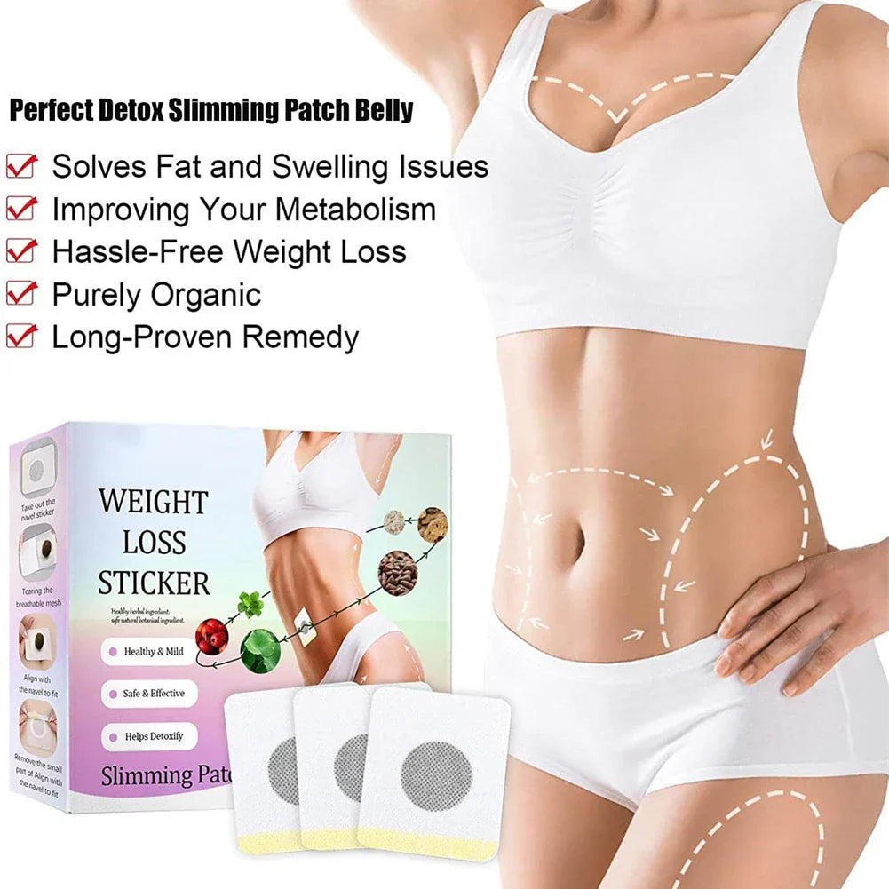 30PCS Fever Paste Slimming Body Sculpting Tight Lazy