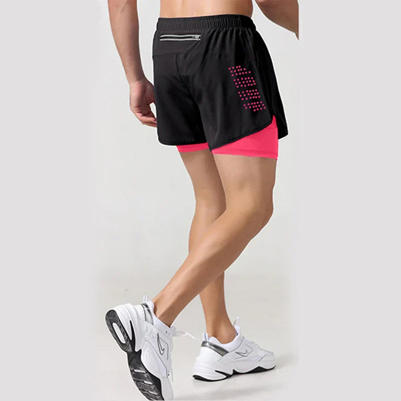 2023 Sport Shorts Men Sportswear Double-deck Training Short