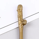 10Pcs Gold Penis Straws Bachelorette Party Decoration Disposable