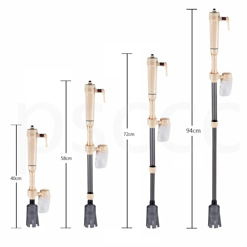 Electric Aquarium Automatic Siphon Fish Tank Gravel Cleaner
