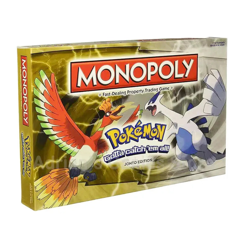 Newest English Version Pokemon Pikachu Monopoly Real Estate