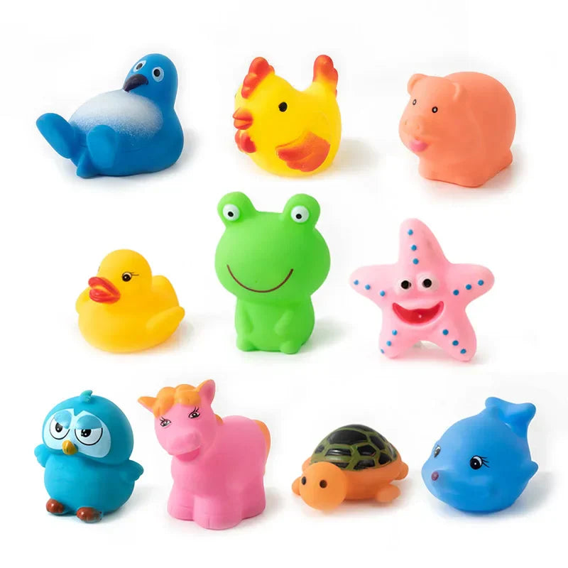 1-10 Pcs/set Baby Cute Animals Bath Toy Swimming
