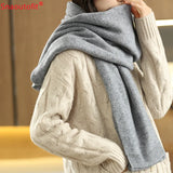 AllSeason Pure Wool Knitted Shawl Women's Casual Cashmere