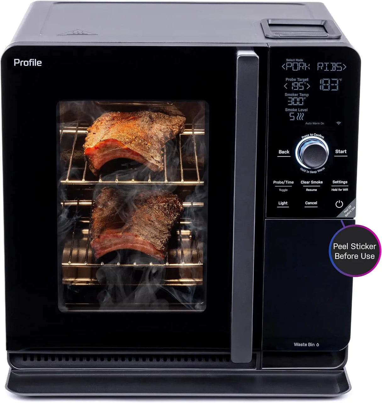 GE Profile Smart Indoor Smoker with Active Smoke