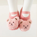 Cartoon Bear Baby Shoes Winter Thick Warm Newborn