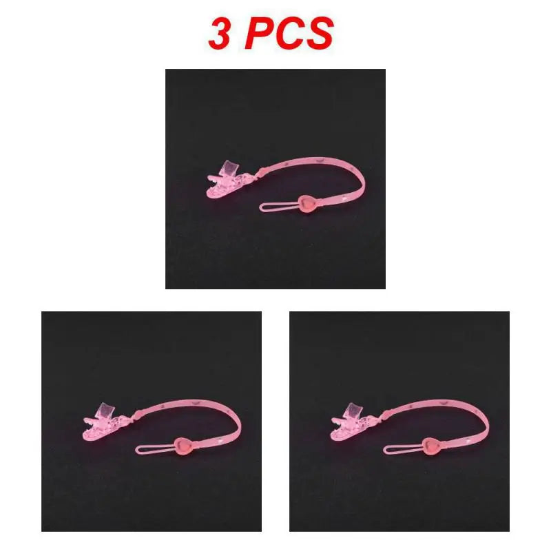 1~10PCS Nipple Anti-falling Chain Elastic Pacifier Clip Baby