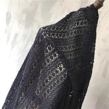 Hollow Woven Fabric Curtain Home Textile Plaid Fabric
