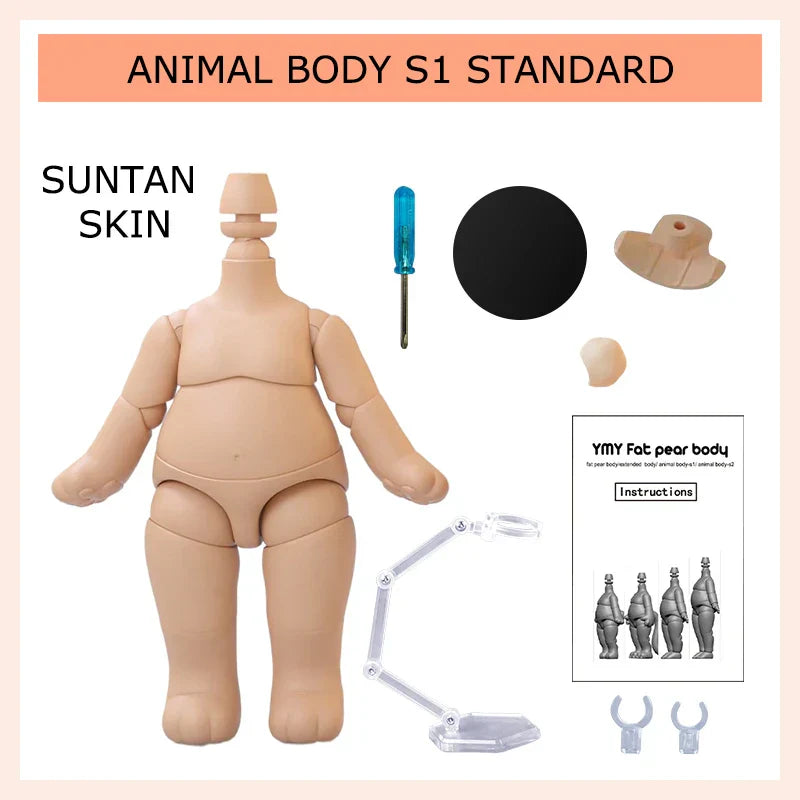 Movable Joint Ymy Doll Fat Animal Body Cat