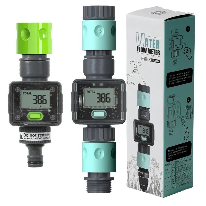 Digital Water Flow Meter Hose Water Meter